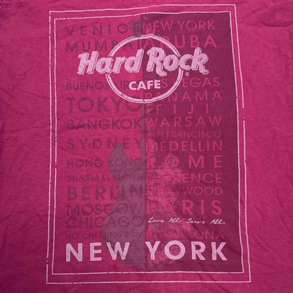 Hard Rock Cafe Women's New York Tee - Wine - Picture 2 of 4